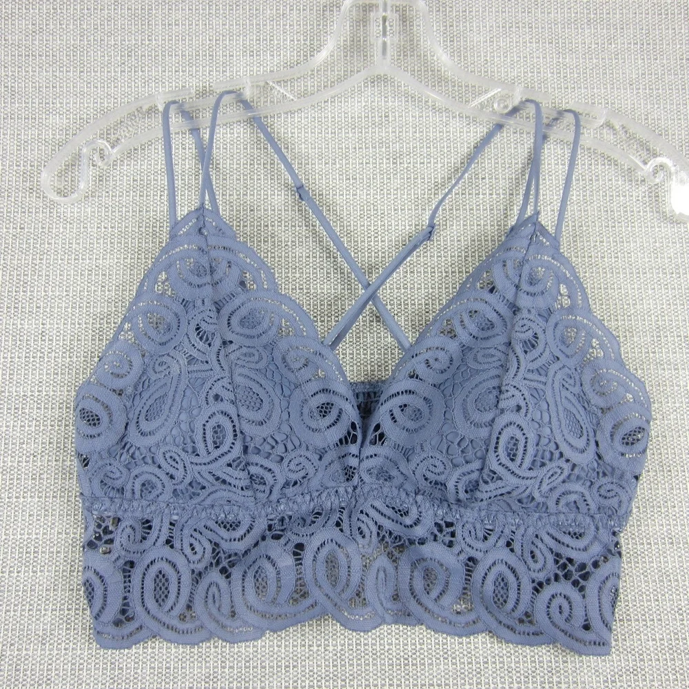 PINK Victoria's Secret Lace Bralette in Blue - Picture 2 of 4